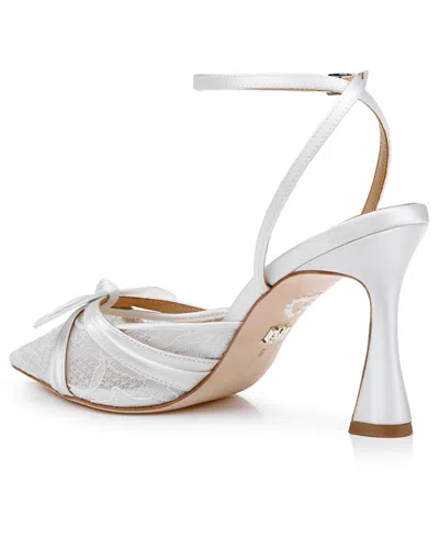 Badgley Mischka Women's Josie Pointed Pumps In White