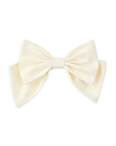 Sandro Satin Bow Barrette In Sand