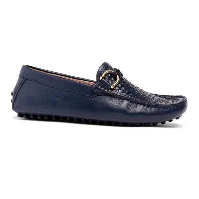 Carlos By Carlos Santana Malone Interweave Loafer In Blue