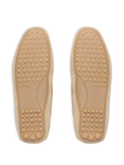 蝴蝶结细节绒面皮乐福鞋