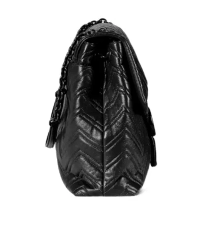 Gucci Gg Marmont Maxi Shoulder Bag In Black