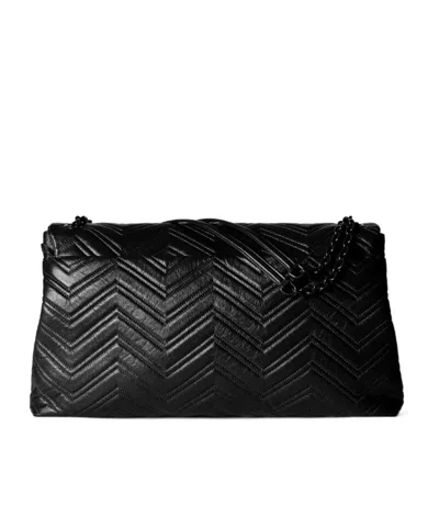 Gucci Gg Marmont Maxi Shoulder Bag In Black