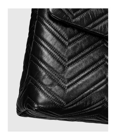 Gucci Gg Marmont Maxi Shoulder Bag In Black