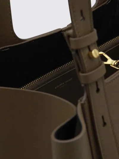 Golden Goose Studded Detail Adjustable Strap Tote Bag In Green