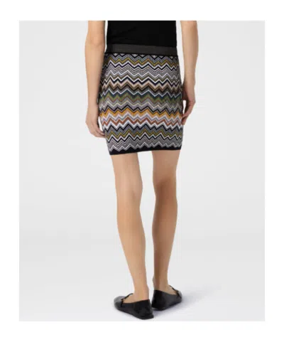 Missoni Mini Skirt With Chevron Pattern In Multi
