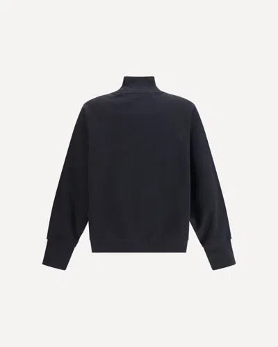 Balmain Leopard Print High-neck Sweatshirt In Black