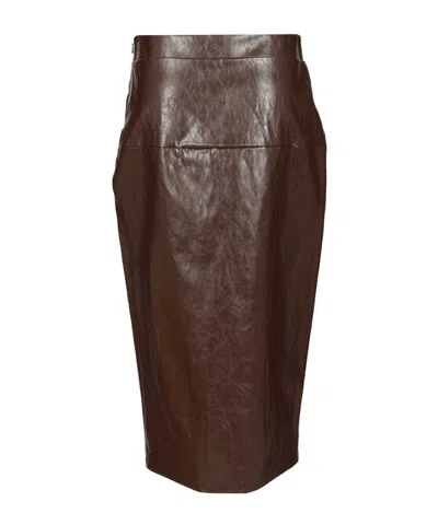 Federica Tosi Longuette Skirt Skirts Brown In Brown
