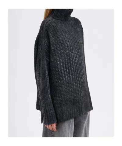 Avant Toi Cashmere High Neck Sweater In Black