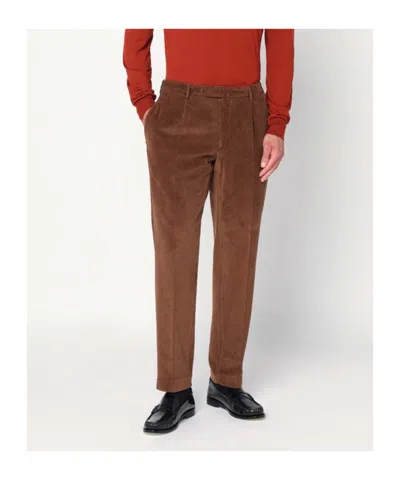 Biagio Santaniello Belt Loops Casual Pants In Brown
