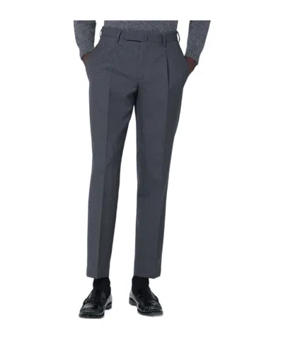 Biagio Santaniello Belt Loops Casual Pants In Gray