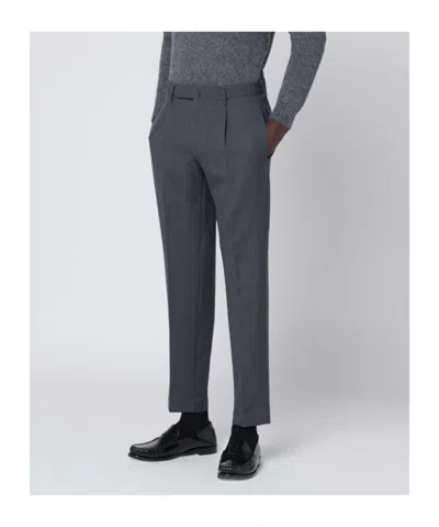 Biagio Santaniello Belt Loops Casual Pants In Gray