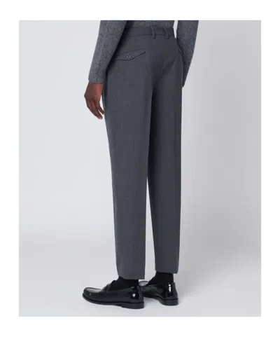 Biagio Santaniello Belt Loops Casual Pants In Gray