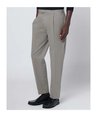 Biagio Santaniello Belt Loops Casual Pants In Gray
