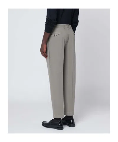 Biagio Santaniello Belt Loops Casual Pants In Gray