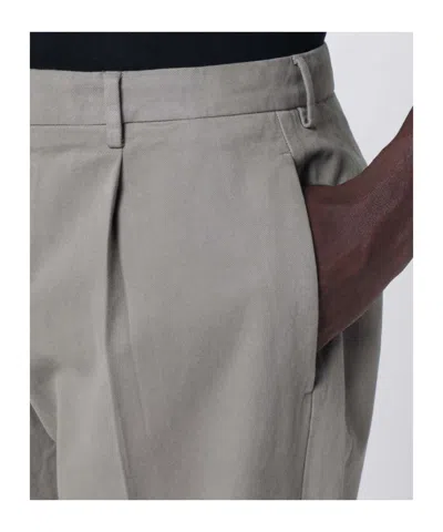 Biagio Santaniello Belt Loops Casual Pants In Gray