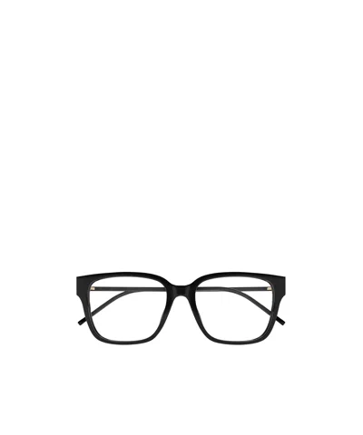 Saint Laurent Rectangular Flat Mirror In Black