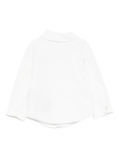Balmain Geometric-pattern Shirt In White