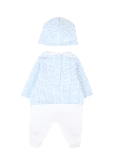 Balmain Geometric-patterned Babygrow In Multi