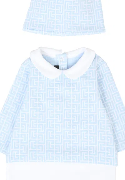 Balmain Geometric-patterned Babygrow In Multi