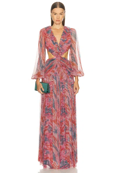 Patbo Twist Gown In Multi