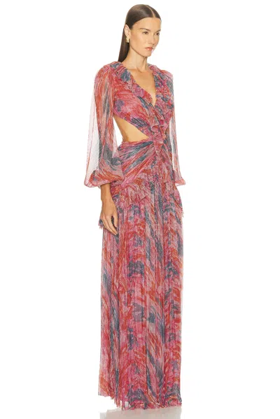 Patbo Twist Gown In Multi