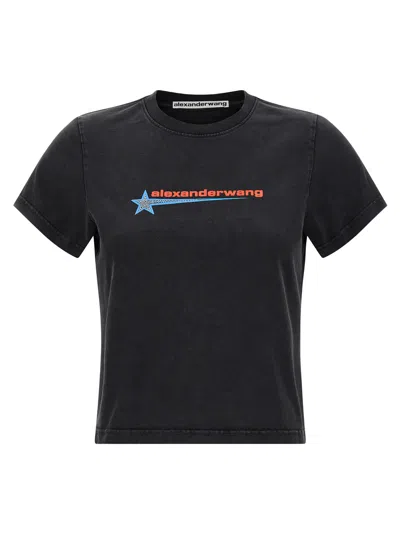 Alexander Wang T-shirt With Logo In Black
