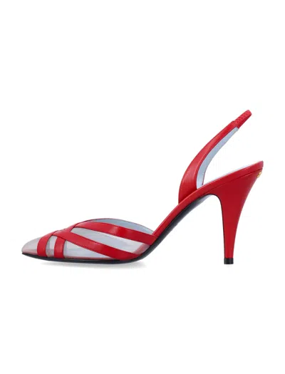 Valentino Garavani Impudance Slingback Neckline In Red
