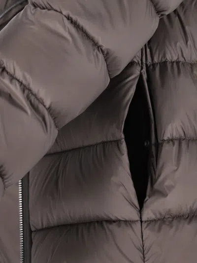 Rick Owens Gimp Padded Down Jacket In Re-nylon In Brown