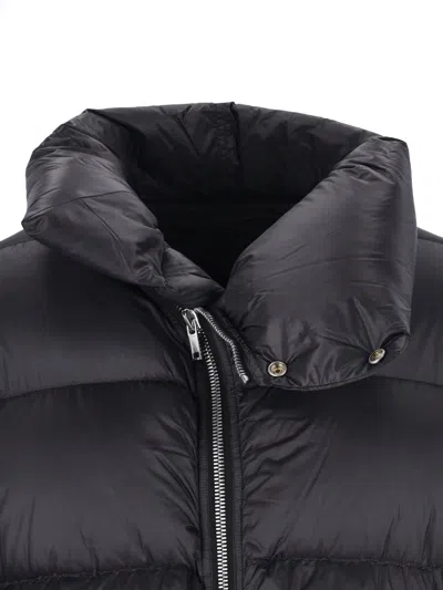 Rick Owens Black Turtle Coat Down Jacket In Black
