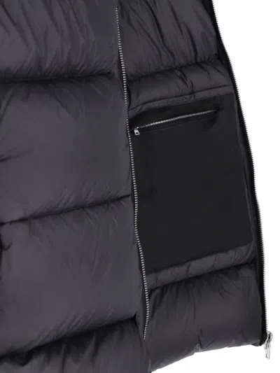 Rick Owens Black Turtle Coat Down Jacket In Black