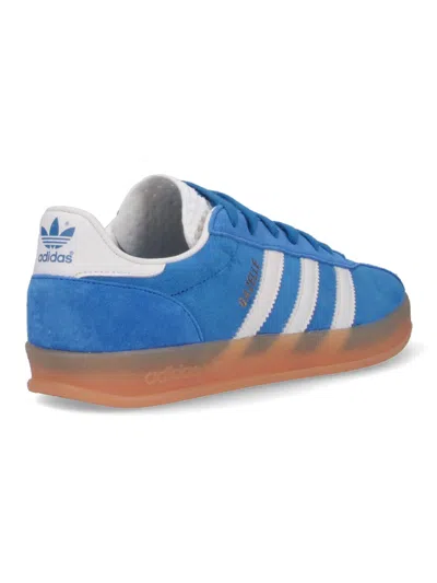 Adidas Originals Striped Suede Low Top Sneakers In Blue