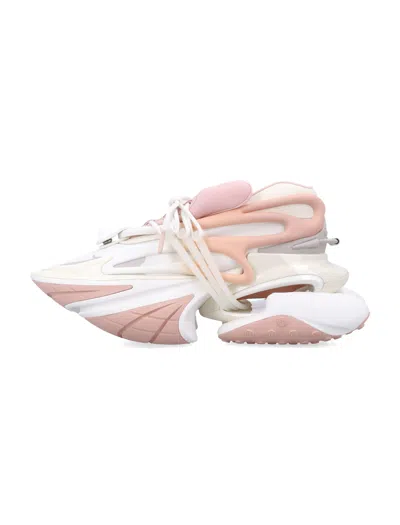 Balmain Pink Unicorn Sneakers In Multi