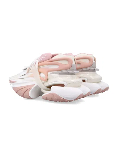 Balmain Pink Unicorn Sneakers In Multi