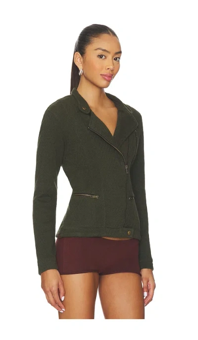 Isa Boulder Crossover Zip Jacket In Green