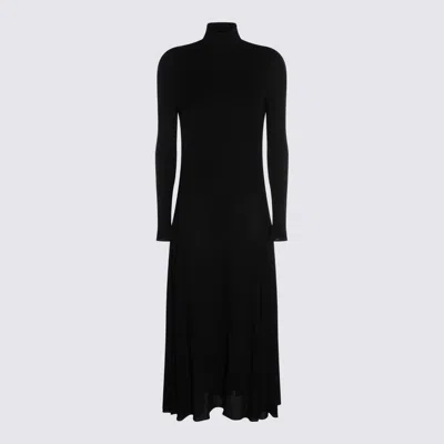 Alaïa Alaia Abito In Jersey Fluido Con Cuore In Black