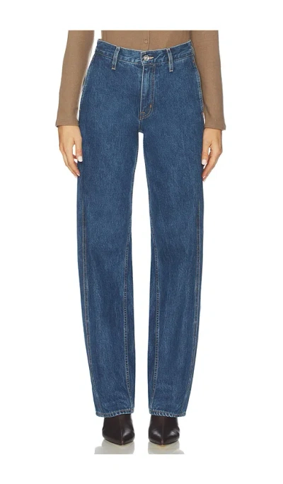 Slvrlake Cassie Chino Wide Leg Jeans In Blue