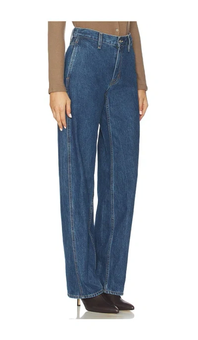 Slvrlake Cassie Chino Wide Leg Jeans In Blue
