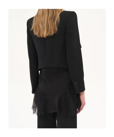 Chloé Heritage Tailored Jacket In Wool Gabardine In Black