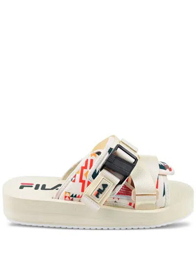 Fila Sol V2 "gardenia/june Bug/adobe" Slides In Multi