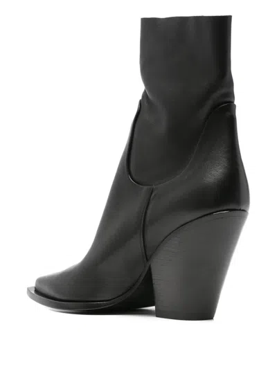 Elena Iachi 90mm Pointed-toe Ankle Boots In Black