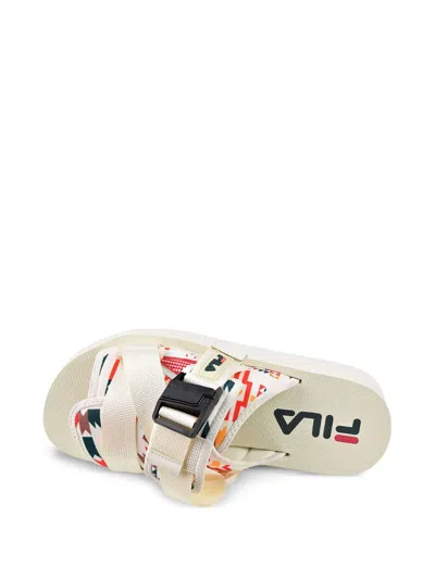 Fila Sol V2 "gardenia/june Bug/adobe" Slides In Multi