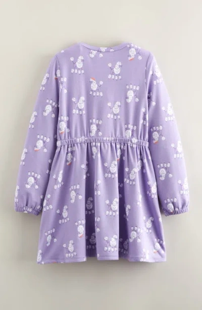 Tucker + Tate Kids' Easy Pocket Long Sleeve Dress In Purple