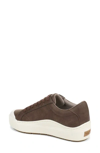 Dr. Scholl's Women's Time Off Lace Up Platform Sneakers In Brown