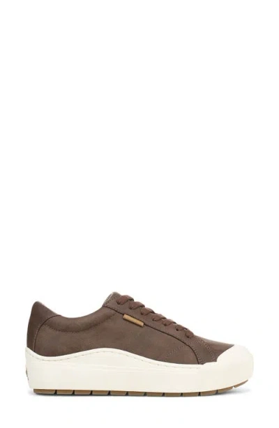 Dr. Scholl's Women's Time Off Lace Up Platform Sneakers In Brown