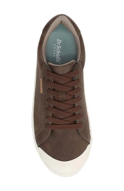 Dr. Scholl's Women's Time Off Lace Up Platform Sneakers In Brown