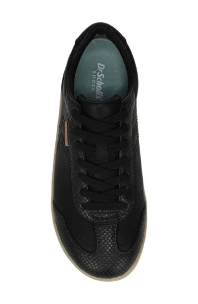 Dr. Scholl's Women's Be True Court Inspired Lace Up Sneakers In Black