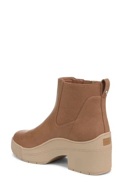 Dr. Scholl's Women's Time Off Up Zip Platform Short Boots In Brown