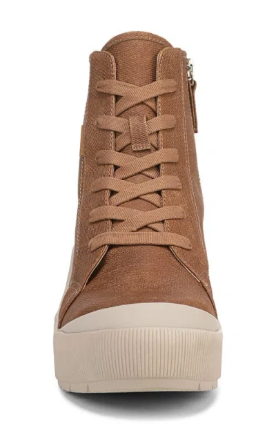 Dr. Scholl's Women's Time Off Up Lace Up Platfform Boots In Brown