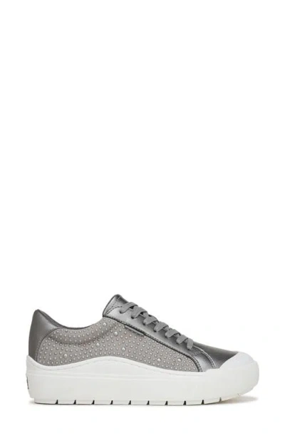 Dr. Scholl's Women's Time Off Lace Up Platform Sneakers In Gray