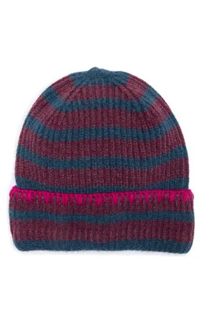 Bcbg Bicolor Stripe Knit Beanie In Multi